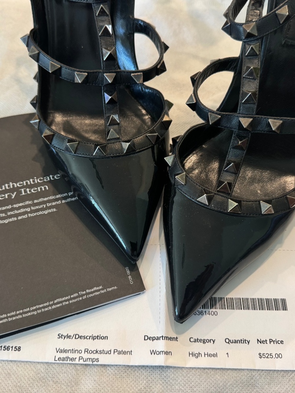 Valentino Rock Stud Patent Leather Pumps